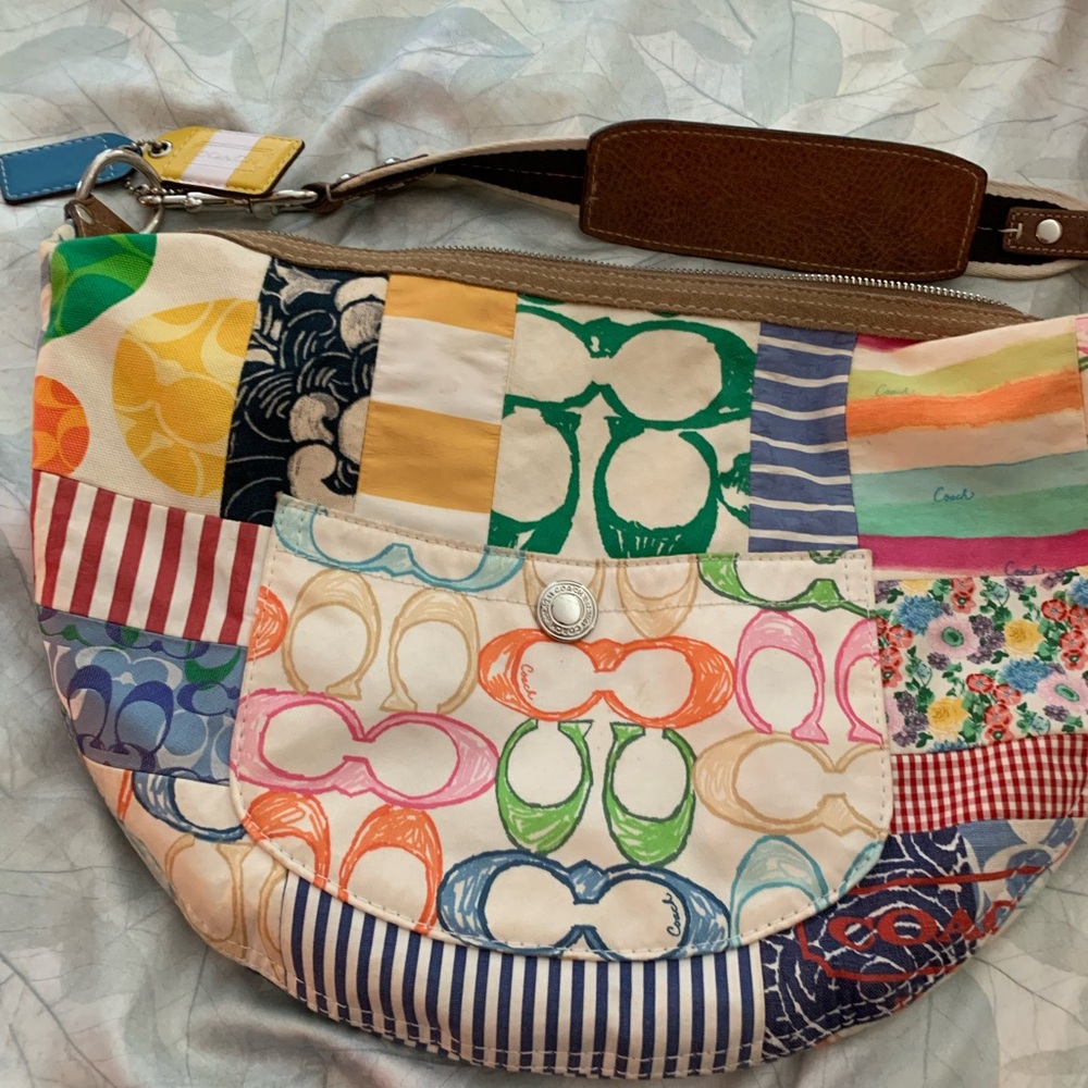 Coach Multicolor Patchwork Shoulder Bag - image 1
